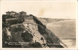 Bernheimer Residence, Pacific Palisades, Santa Monica Bay California Postcard Postcard Postcard