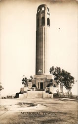 Memorial Tower at Telegraph Hill Postcard