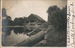 Saw Mill, looking South Chesterville, ME Postcard Postcard Postcard