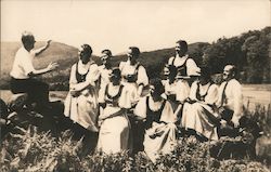 Trapp Family Singers Rehearsing at Their Farm Postcard