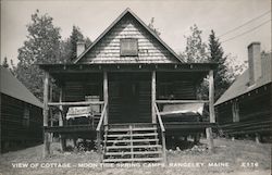 View of Cottage Moon Tide Spring Camps Rangeley, ME Postcard Postcard Postcard