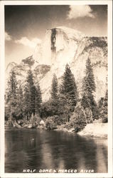 Half Dome's Merced River Postcard