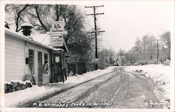 Post Office in Winter Postcard