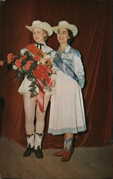 1956 and 57 Winners of Cover Girl Contest Mercedes Texas