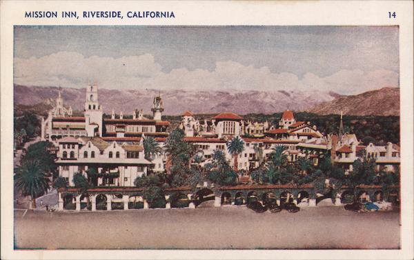 Mission Inn Riverside, CA Postcard