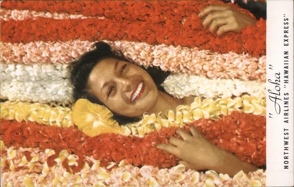 Aloha Northwest Airlines Hawaiin Express Airline Advertising