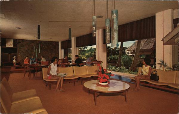 Guest Lobby Lounge, Kauai Surf Hotel, Kalapaki Beach Lihue Hawaii
