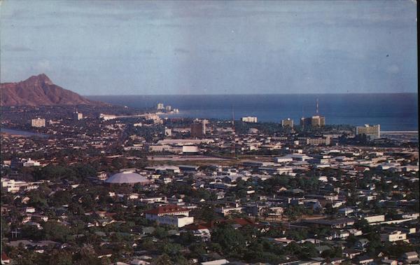 Waikiki Beach and Diamond Head Hawaii