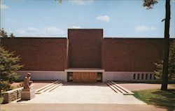 The New Gymnasium Entrance Bowdoin College Postcard