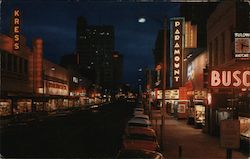 Capitol Street at Night Postcard
