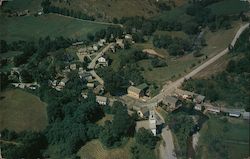 Aerial View of Pawlet, Vermont on Rt. 30 Postcard