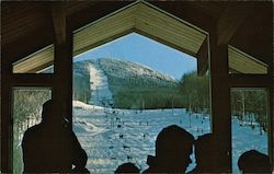 Pico Ski Area Sherburne Pass Relaxing in Pico's "Last Run" Lounge At The End Of a Beautiful Ski Day Postcard