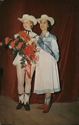 1956 and 57 Winners of Cover Girl Contest Postcard