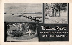 William's Resort on Beautiful Big Lake Postcard