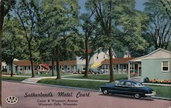 Sutherland's Motel Court Postcard