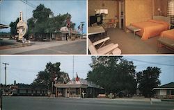 Hayes Rainbow Motel Postcard