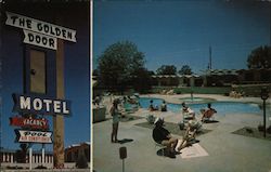 The Golden Door Motel Postcard