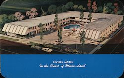 Riviera Motel Hollywood, CA Postcard Postcard Postcard