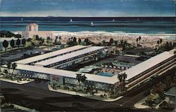 Surf Rider Inn - 1700 Ocean Ave. Postcard