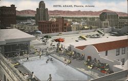 Sky Pool and Patio Hotel Adams Postcard