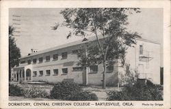Dormitory, Central Christian College Postcard