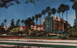 Beautiful Beverly Hills Hotes Combined Resort Attractions and Exclusive Residential Surroundings California Postcard Postcard Postcard