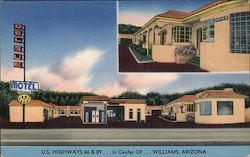 Delsue Motel Williams, AZ Postcard Postcard Postcard