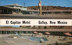 El Capitan Motel Gallup, NM Postcard Postcard Postcard