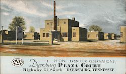 Dryersburg Plaza Court Postcard