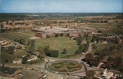 Aerial View of Traffic Circle Postcard