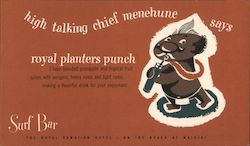 Royal Planters Punch Surf Barat Waikiki Postcard
