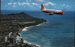 Hawaiian Airlines Super Convair Postcard