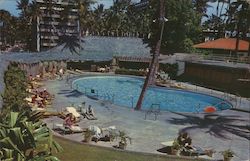 Chief's Hut, Dining Under the Stars - Reef Hotel Pool Postcard