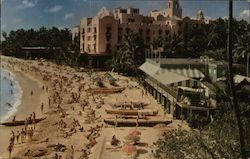 Beach Scene Waikiki, HI Stewart Fern Postcard Postcard Postcard