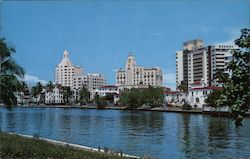 Indian Creek Looking Toward Hotel Row Postcard