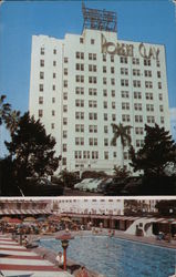 The Robert Clay Hotel Pool and Cabana Club Postcard