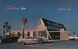 Greetings From Salton Sea The Hofbrau Restaurant Salton City, CA Postcard Postcard Postcard