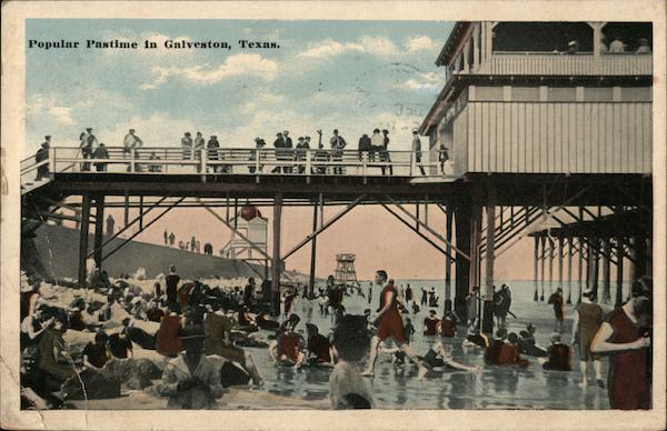 Popular Pastime in Galveston, Texas.