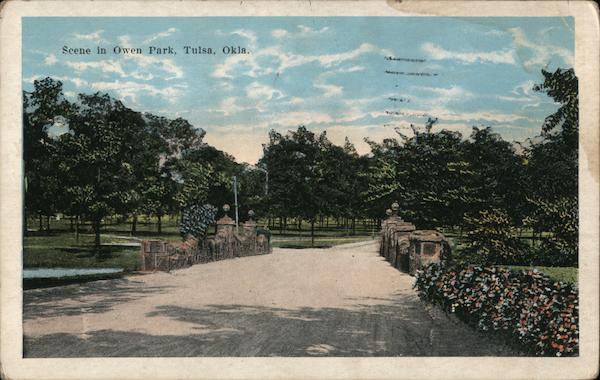 Scene in Owen Park Tulsa Oklahoma