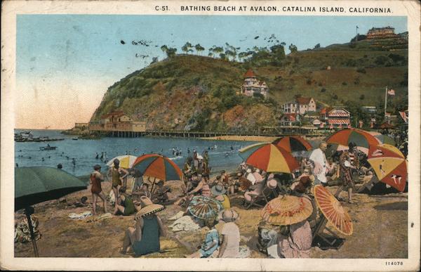 Bathing Beach, Catalina Island Avalon California