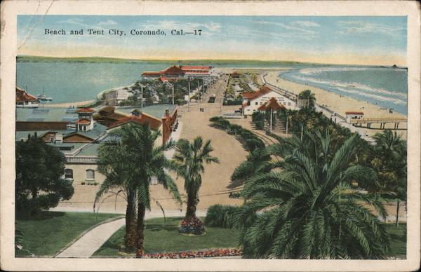 Beach and Tent City Coronado California
