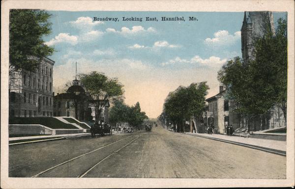 Broadway Looking East Hannibal Missouri