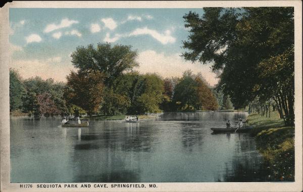 Sequiota Park and Cave Springfield, MO Postcard