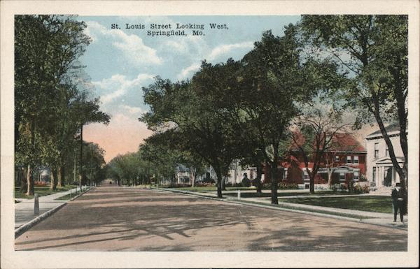 St. Louis Street Looking West Springfield Missouri