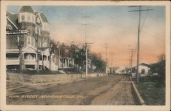Main Street Schwenksville, PA Postcard Postcard 