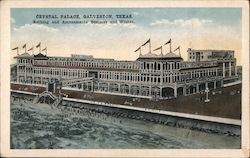 Crystal Palace, Bathing and Amusements Summer and Winter Postcard