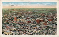 Aeroplane View, Tulsa Postcard