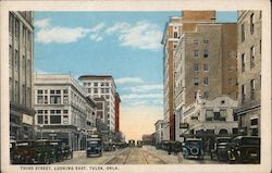 Third Street, Looking East Postcard
