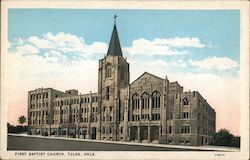 First Baptist Church Tulsa, OK Postcard Postcard Postcard