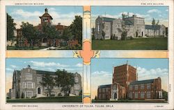 University of Tulsa Oklahoma Postcard Postcard Postcard